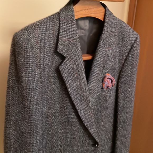 Harris Tweed Vintage sports jacket size 46L 1980s - Picture 2 of 11